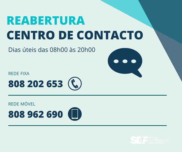 Centro de Contacto do SEF retomou a sua atividade